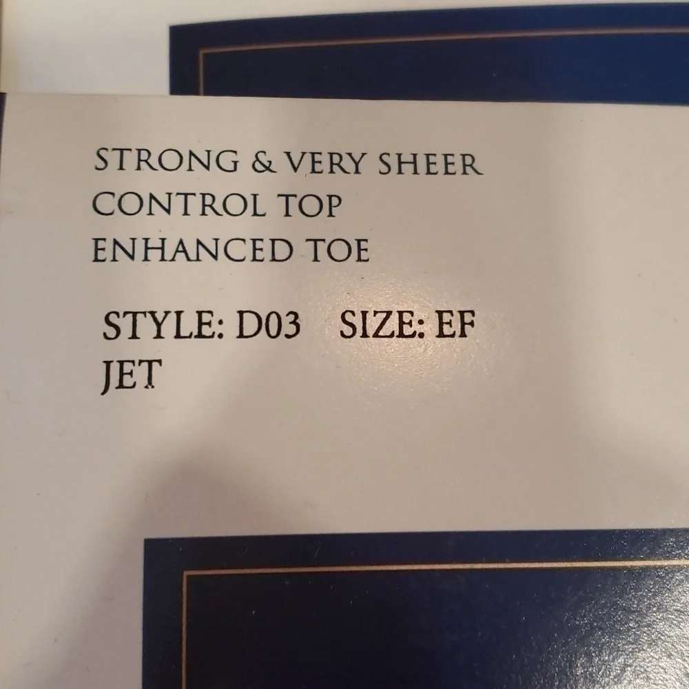 Hanes Resilience Strong and Sheer styles,  set of 4 , 3 jet and 1 Flax , size EF